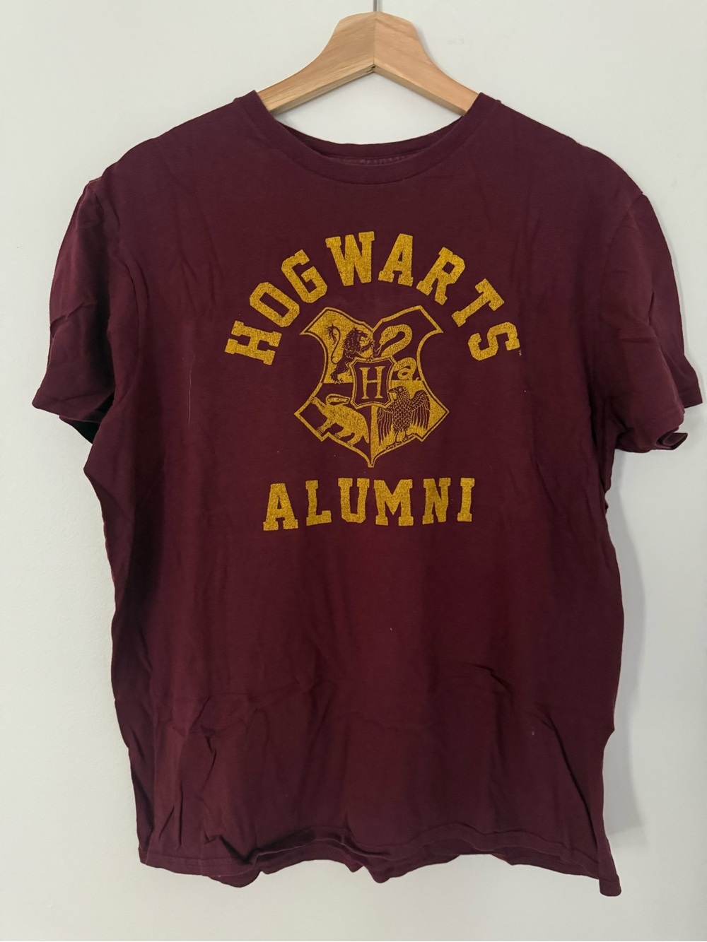 Hogwarts Alumni Maroon Graphic Tee